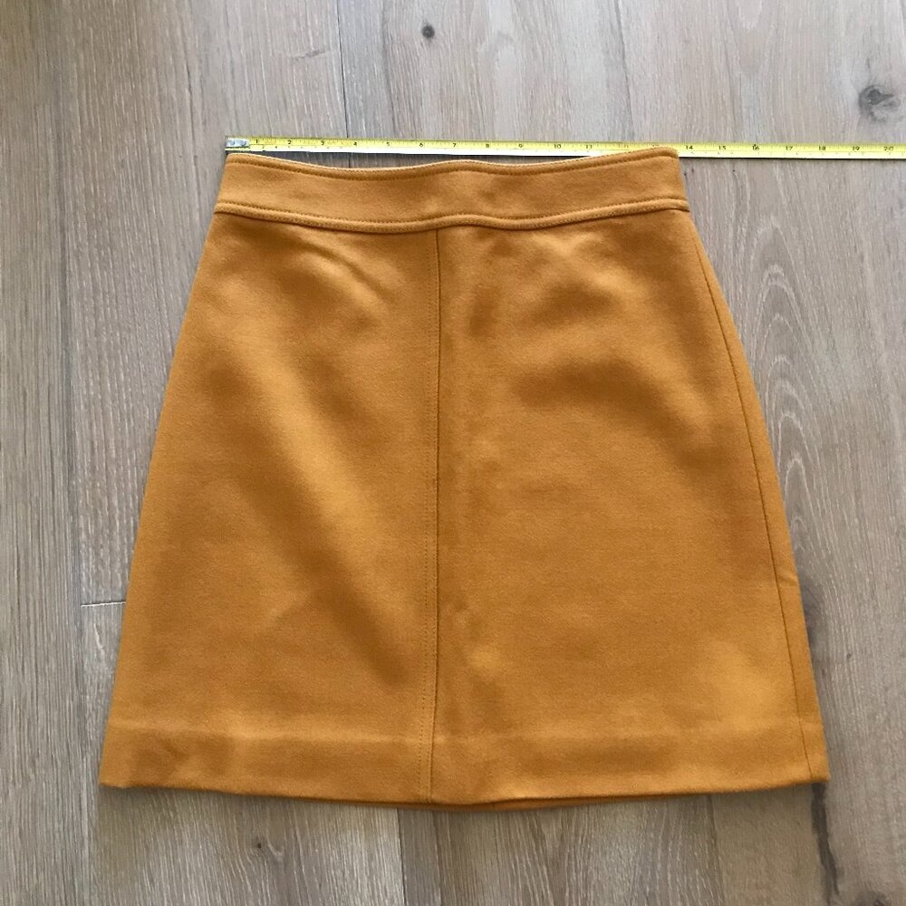J. Crew Princess mini skirt in double-serge wool